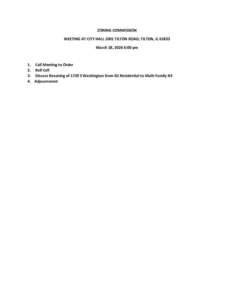 031826 Zoning Commission Agenda